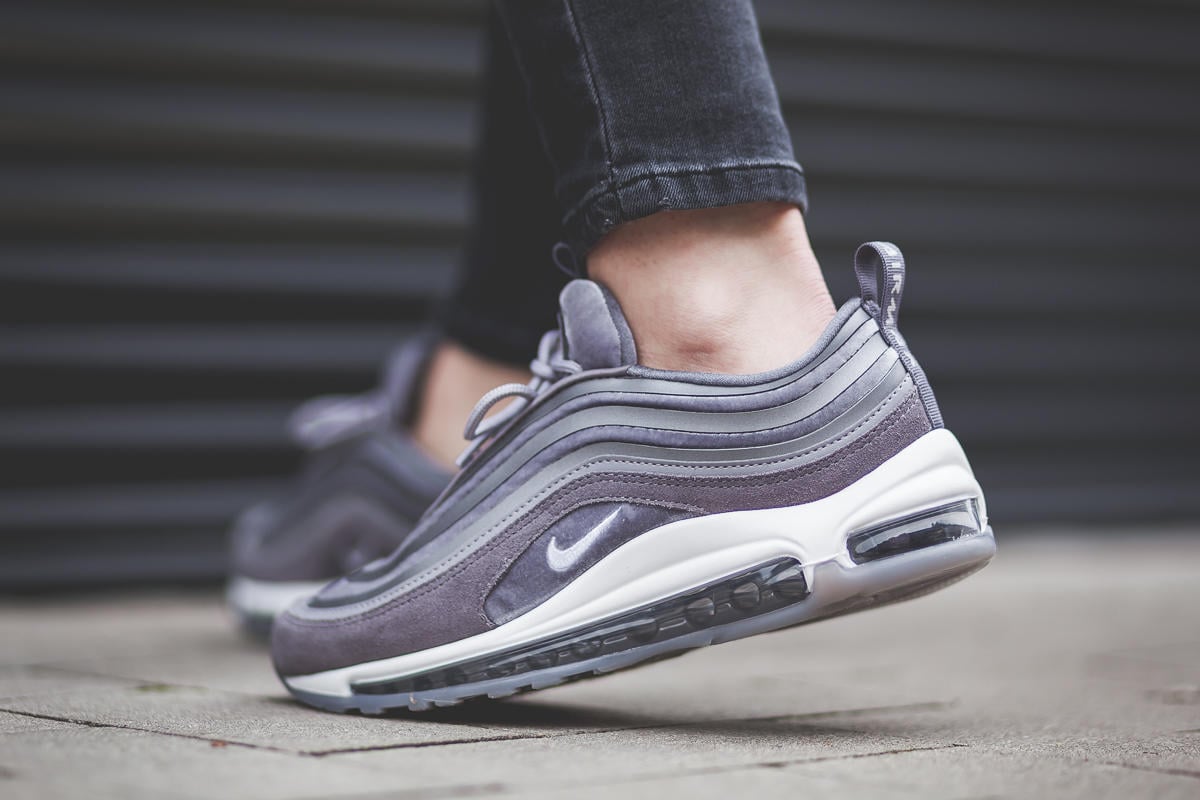 Nike W Air Max 97 ul`17 Lx Gunsmoke | AFEW STORE NIKE AIR MAX 97 UL 17 LX TRAINERS GUNSMOKESUMMIT WHITE