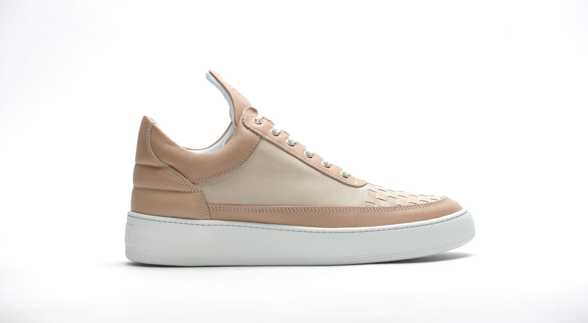 Filling Pieces Low Top Woven "Front Beige"