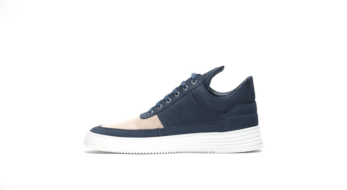 Filling Pieces Low Top Salmon Toe "Navy"
