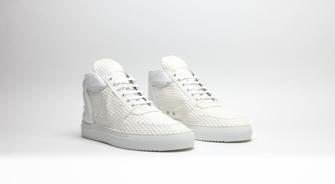 Filling Pieces Mid Top Transformed "Pyramid White"