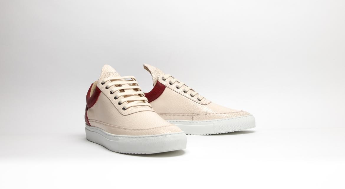 Filling Pieces Low Top "Cracked Beige Red"