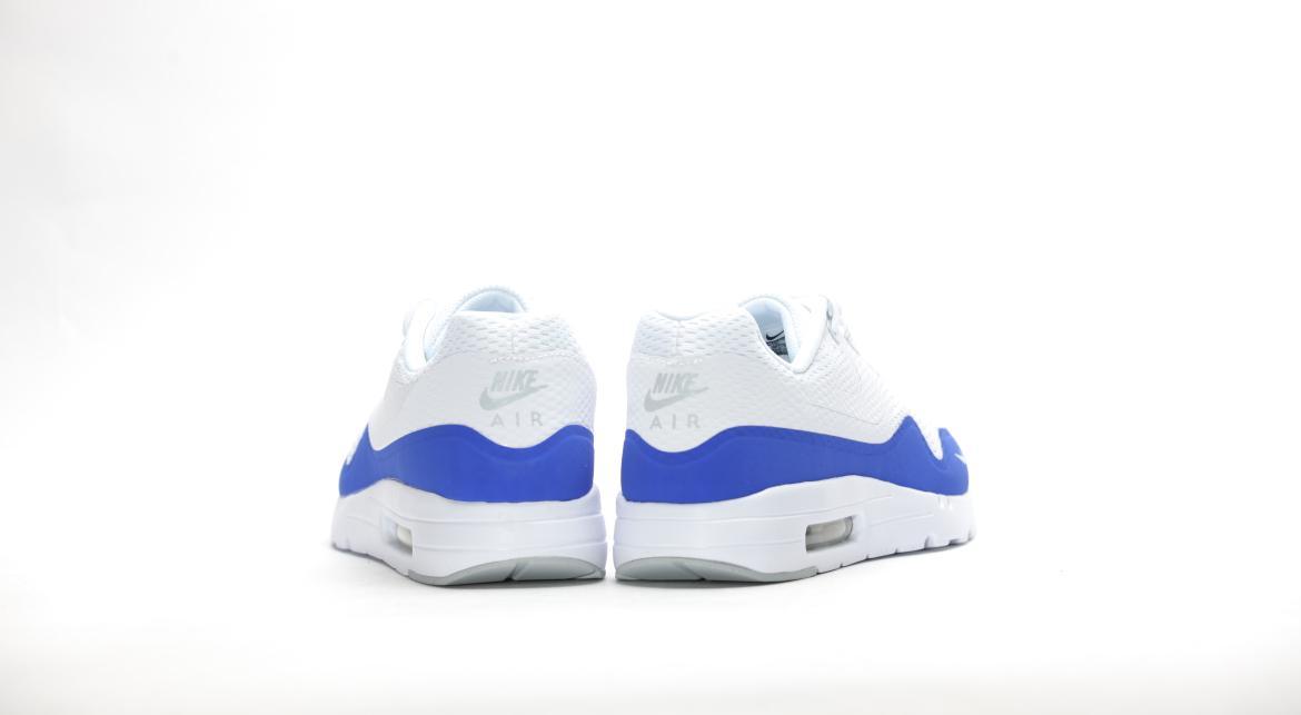 Nike Air Max 1 Ultra Essential Mini Swoosh Nike Air Max 1 Ultra Essential White White Blue 819476 114