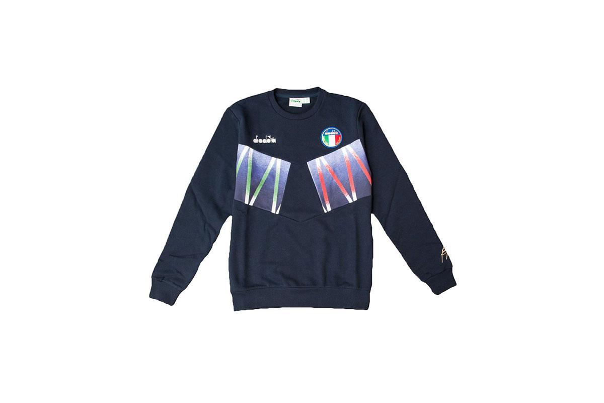 Diadora Sweat Crew RB Sign "Blue"