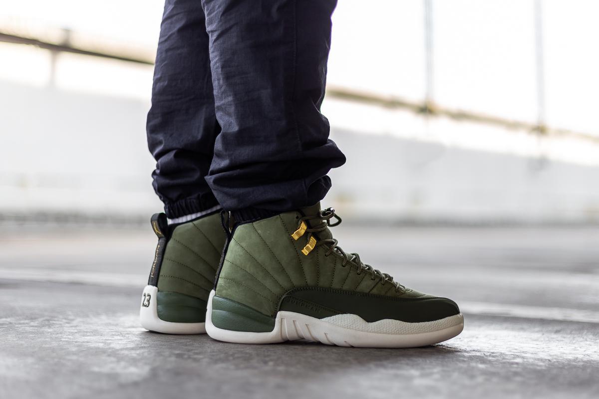 Retro Cp3 Air Jordan 12 Olive Green Sneakers Olive Green Green