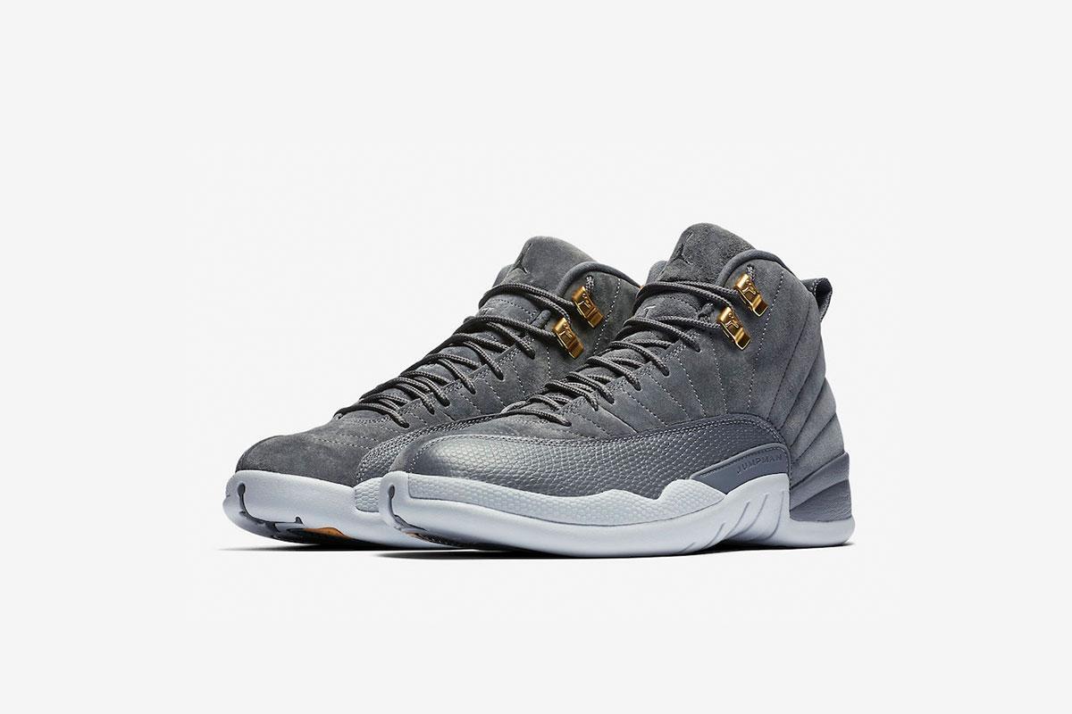 Nike Air Jordan 12 Retro Dark Gray Mens US 10.5 Athletic Sneakers 130690-005 Nike Air Jordan 12 Retro Dark Grey Gray 2017 Men main image 4