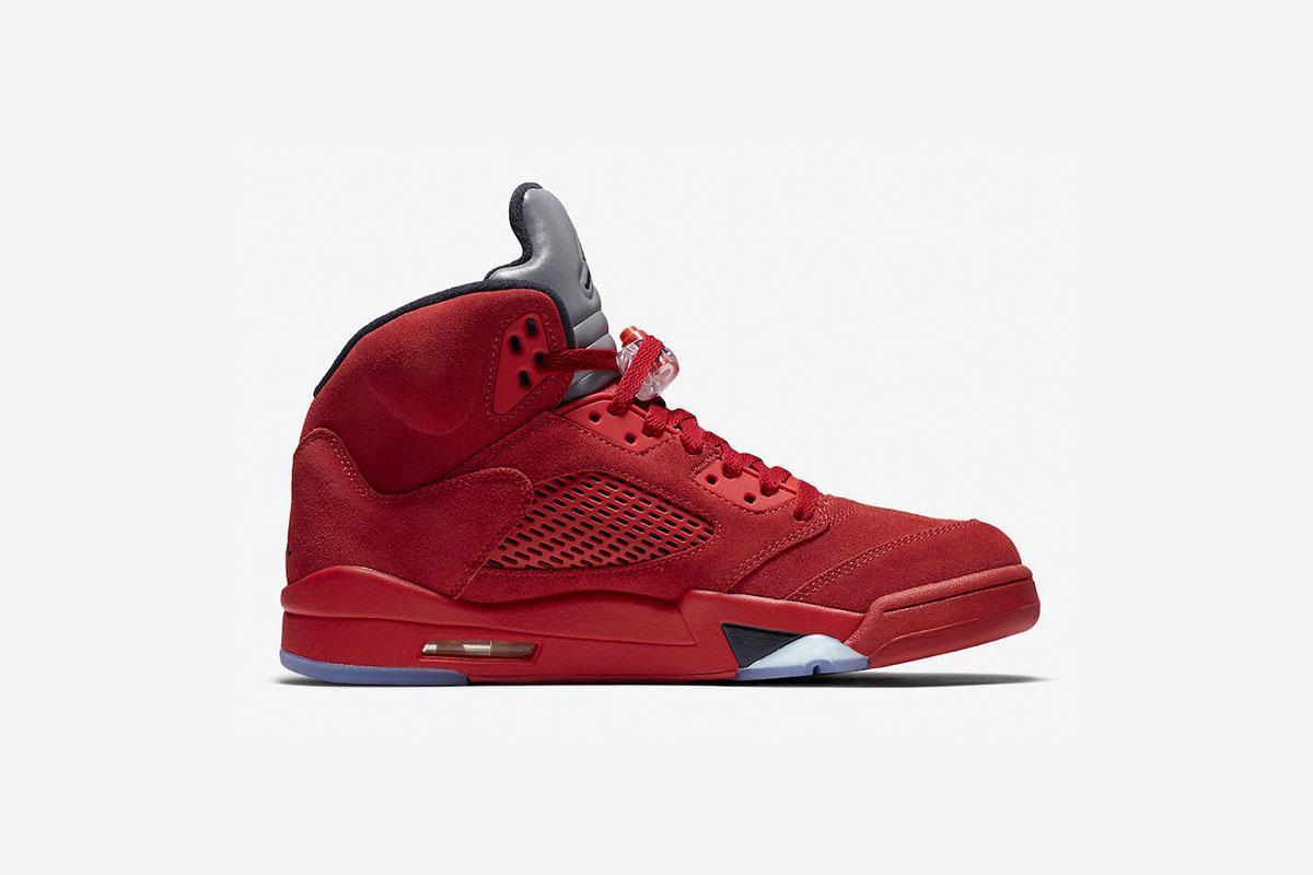 Jordans 5 retro red best sale