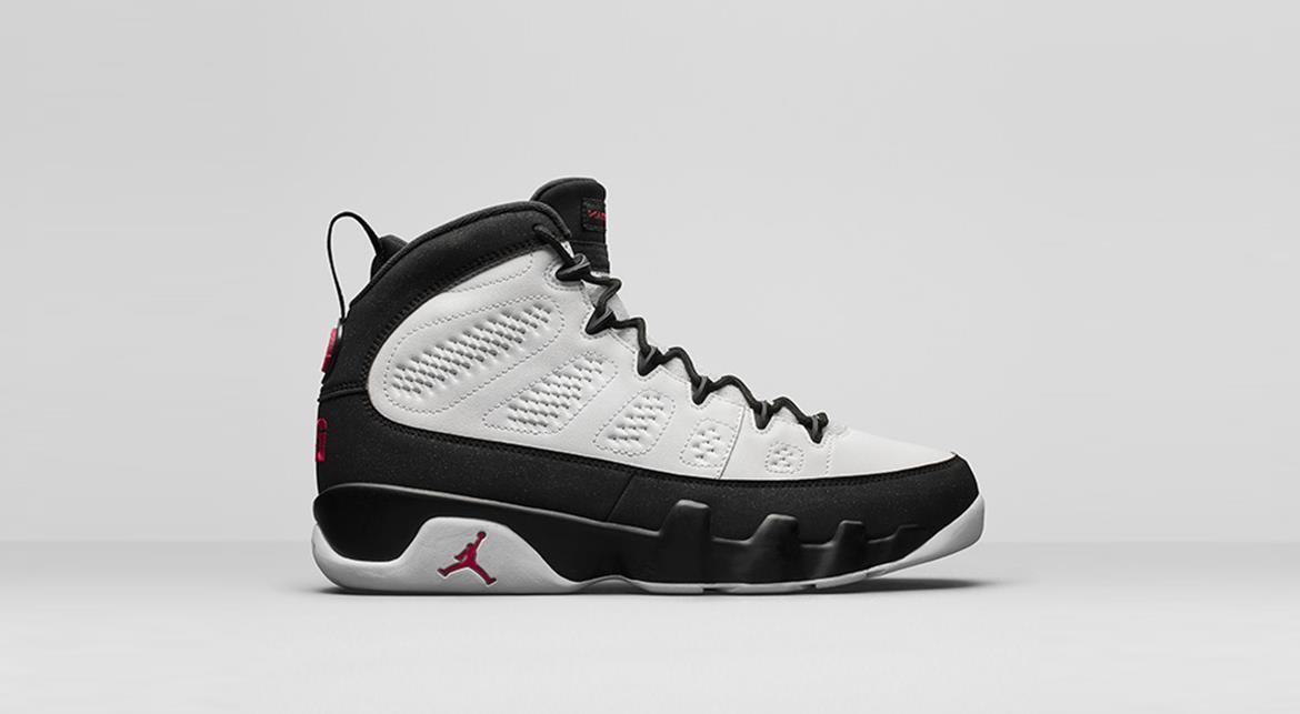 air jordan 9 white black true red