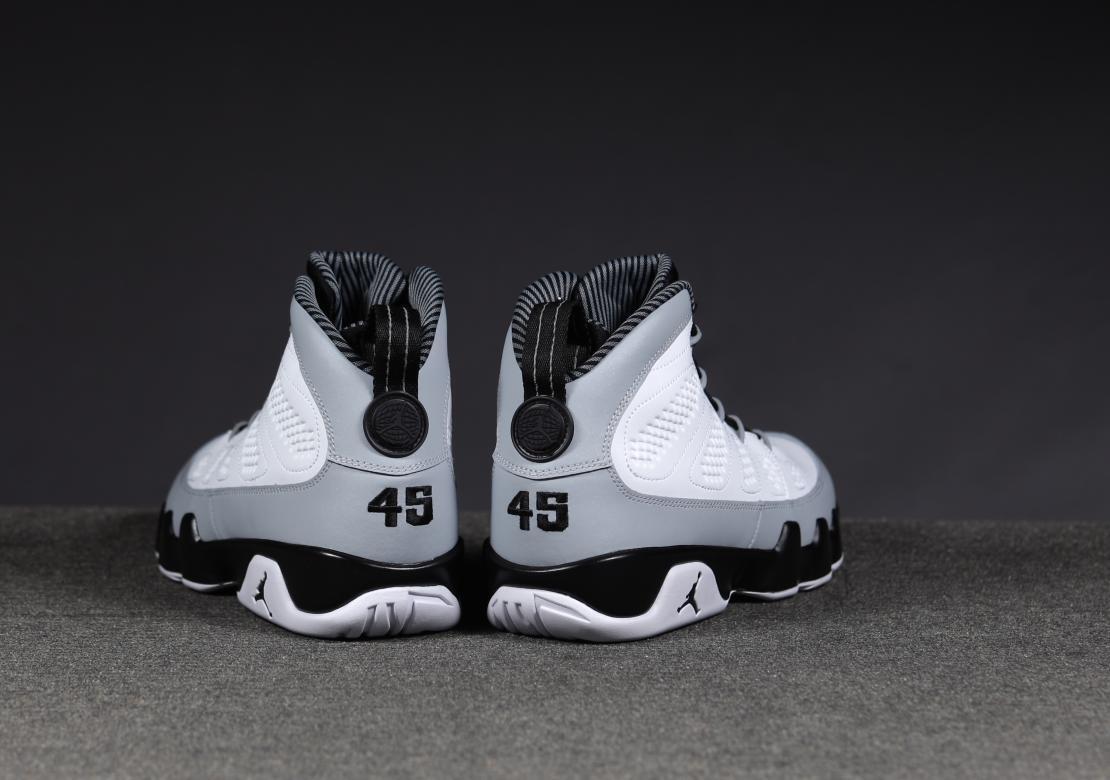 Air Jordan 9 Retro Shoes Mens Size 9 White Black Wolf Grey 302370-106 Basketball Nike Air Jordan 9 Retro Barons size 9.5 302370-106 OG IX  main image 4