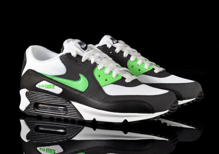 lime green and black airmax