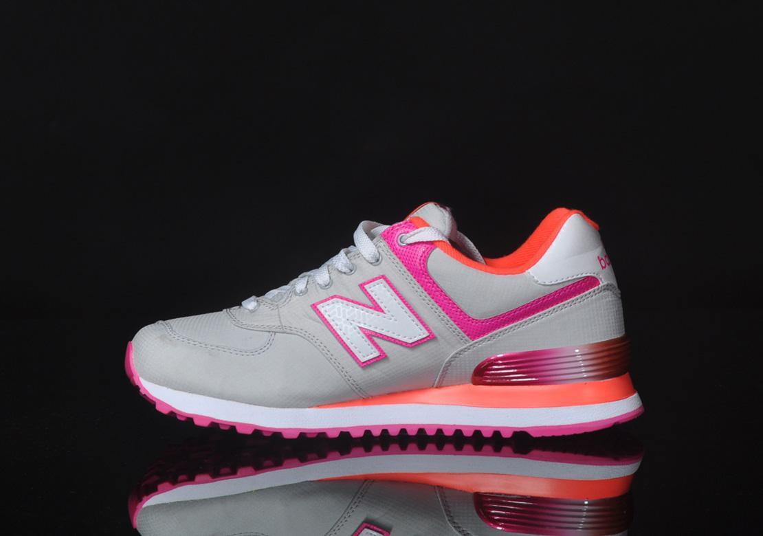 Athletic Shoe New Balance Wl574 Grey Pink Athletic Shoe New