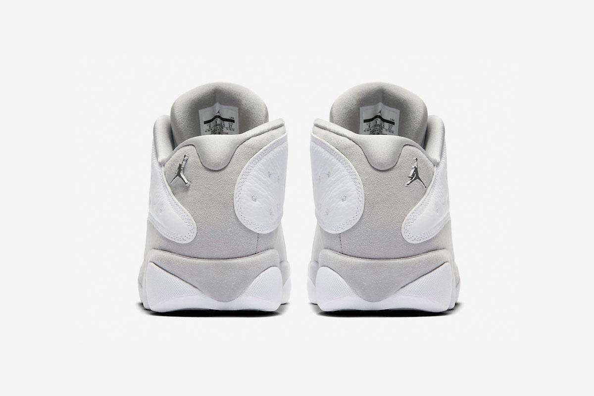 Air Jordan 13 Retro Low White Metallic Silver Sneakers Shoes 310810-100 Air Jordan 13 Retro Low  main image 2