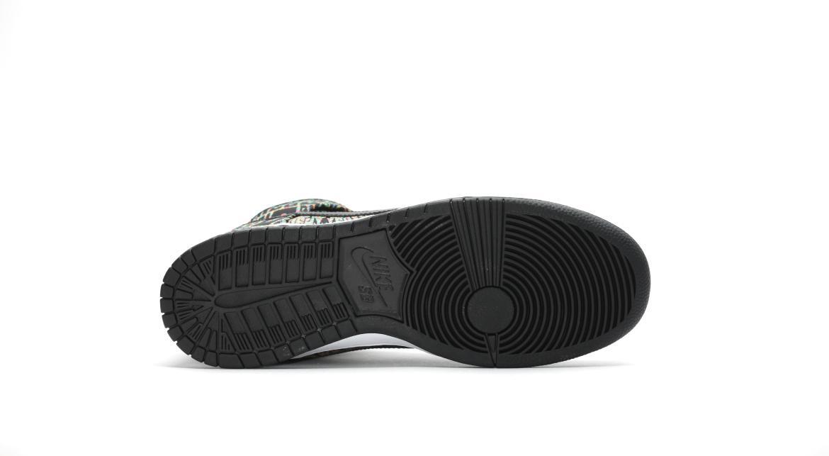 nike dunks black rainbow