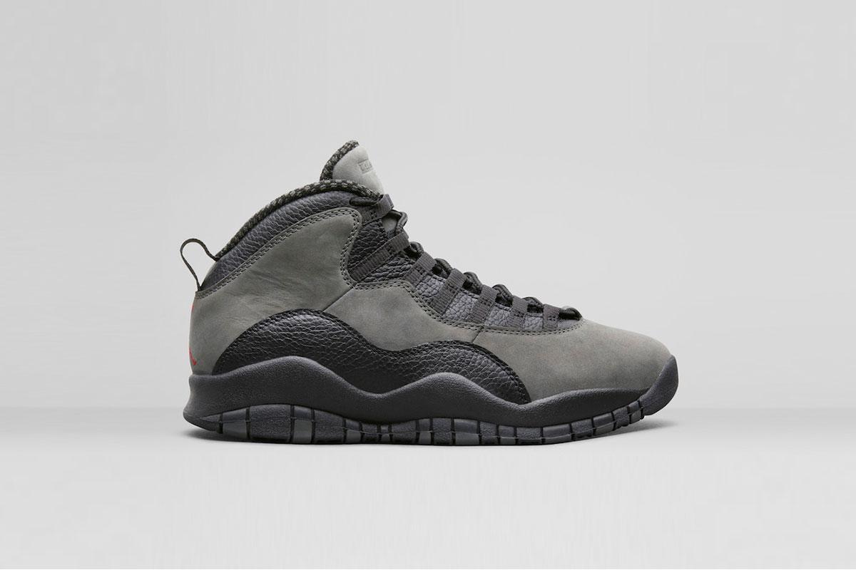 Nike Air Jordan 10 Retro Shadow 2018 Release Men\'s 11 Dark Gray Black 310805-002 Nike Air Jordan 10 Retro Shadow 2018 Men main image 2