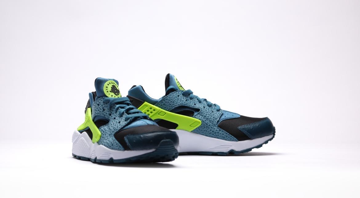 huaraches blue and green