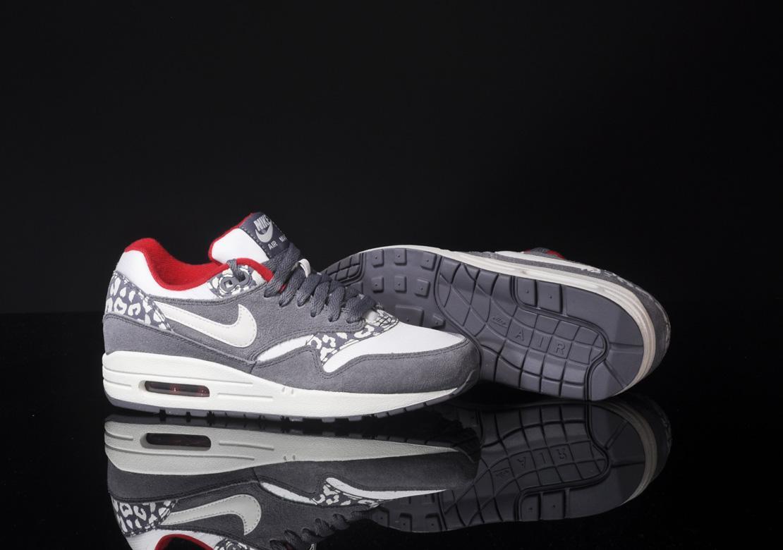 nike air max 1 print dark grey