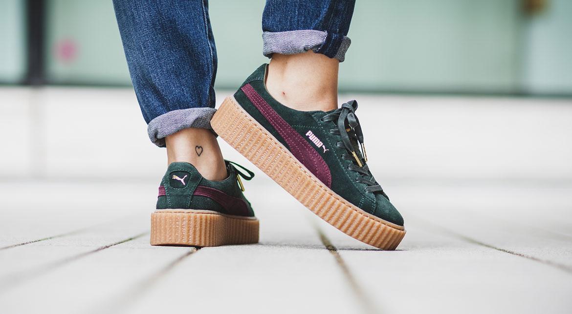 Puma x Rihanna Suede Creepers “Green Bordeaux” 361005-07 AFEW