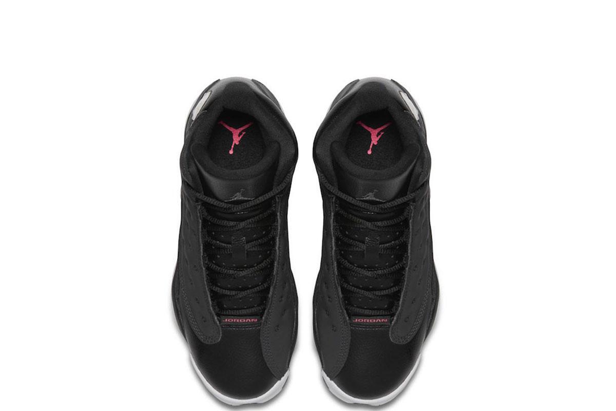 Nike Air Jordan 13 Retro Black Hyper Pink 439358-009 Size 8.5Y Air Jordan Retro 13 GG black/hyper pink 7Y 7 | Mercari main image 3