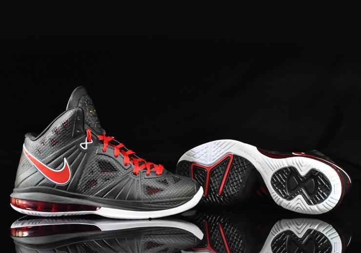 Nike Lebron 8 P.S. 441946-001 Men\'s shoes Black Red White size 10.5 Size 10.5 - Nike LeBron 8 P.S. Black Red White | eBay main image 4