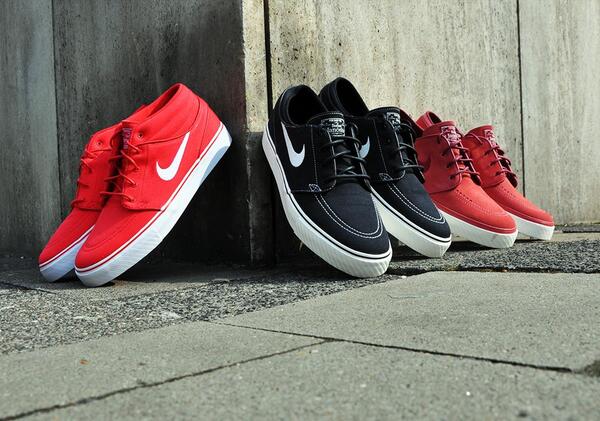 janoski mid red