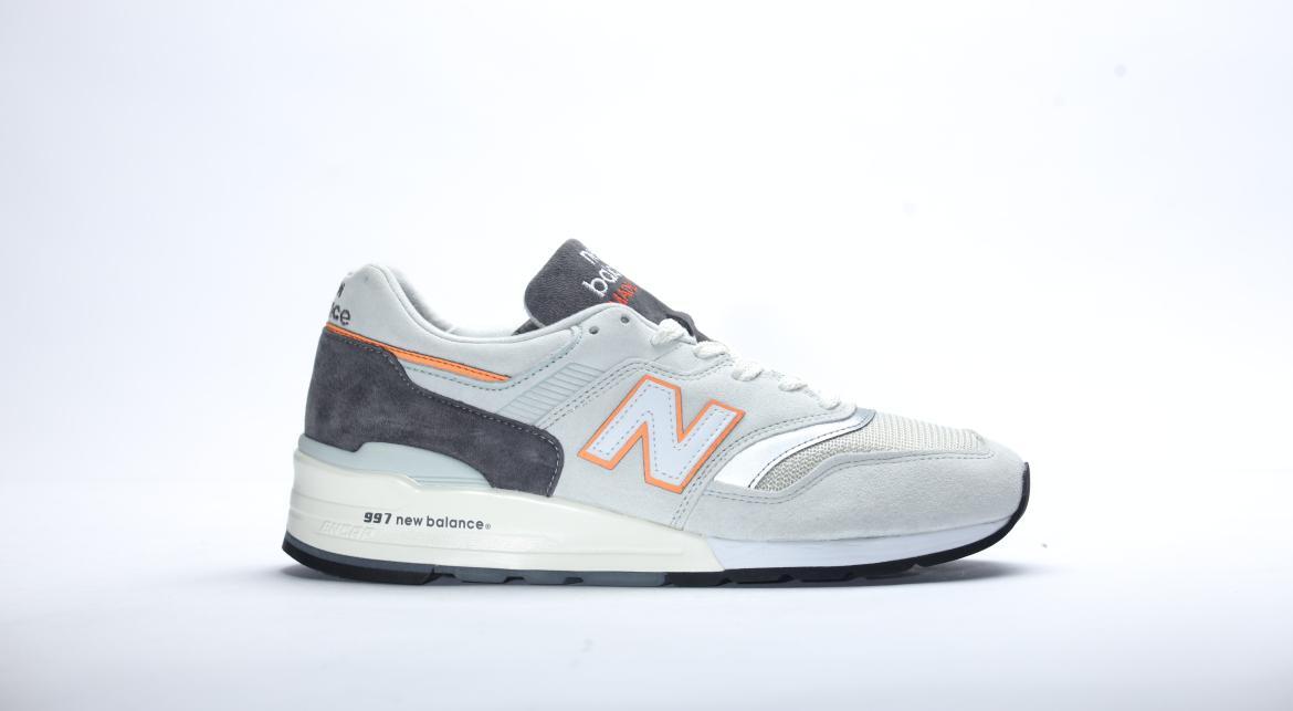 New Balance 997 Grey/Orange - Image 2