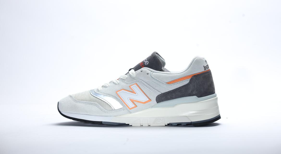 New Balance 997 Grey/Orange - Image 3