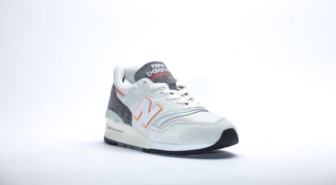 New Balance 997 Grey/Orange - Image 4