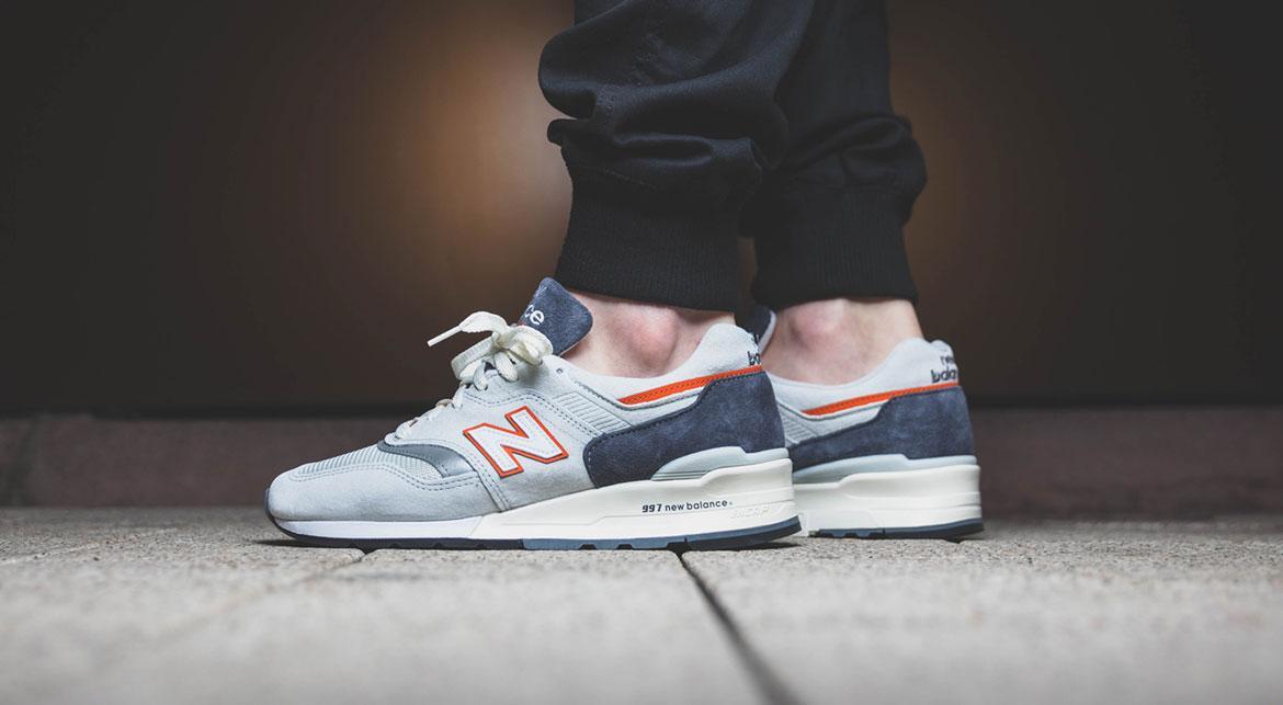 New Balance 997 Grey/Orange - Image 6