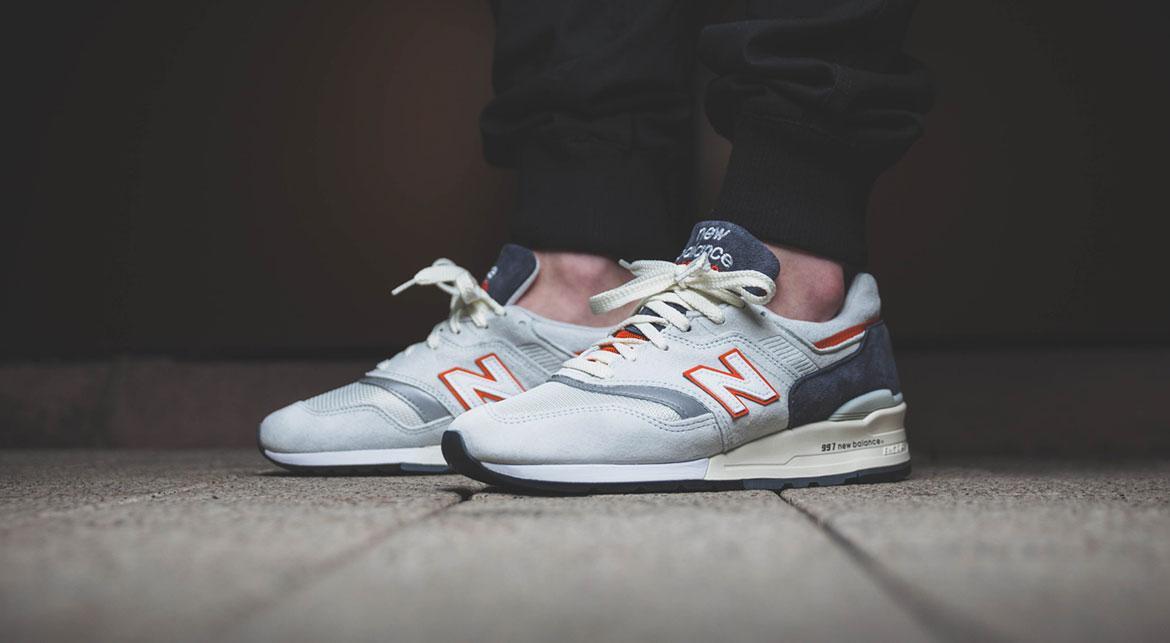 New Balance 997 Grey/Orange - Image 7