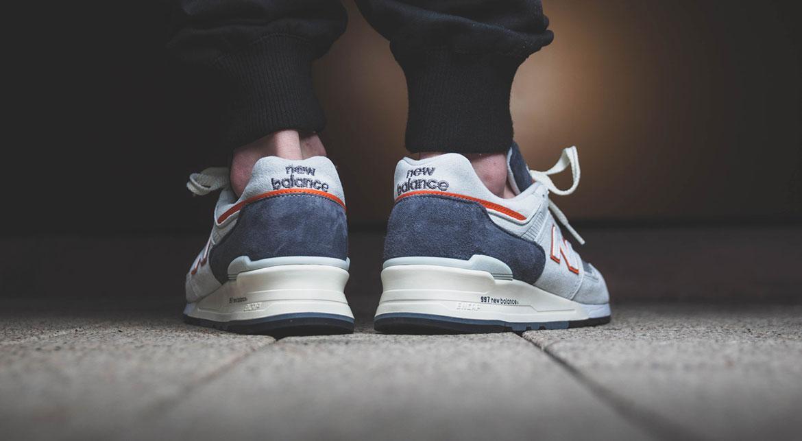 New Balance 997 Grey/Orange - Image 8