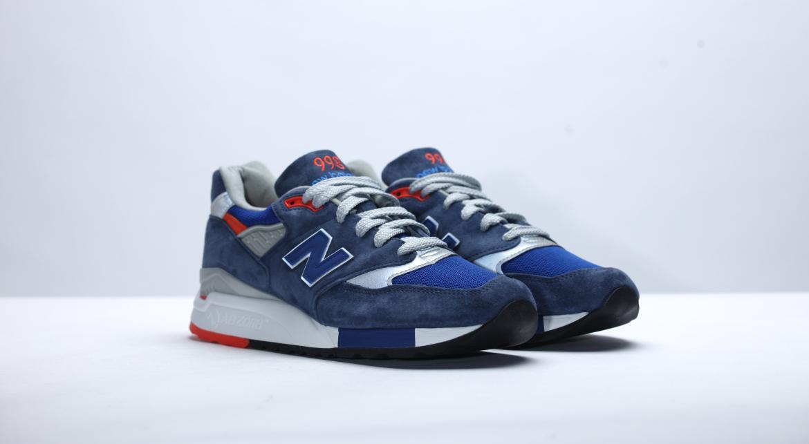 New Balance M 998 Blue / Orange - Image 4