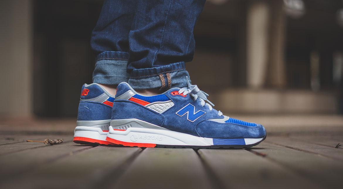 New Balance M 998 Blue / Orange - Image 7