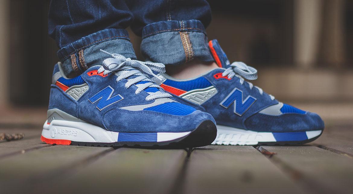 New Balance M 998 Blue / Orange - Image 8