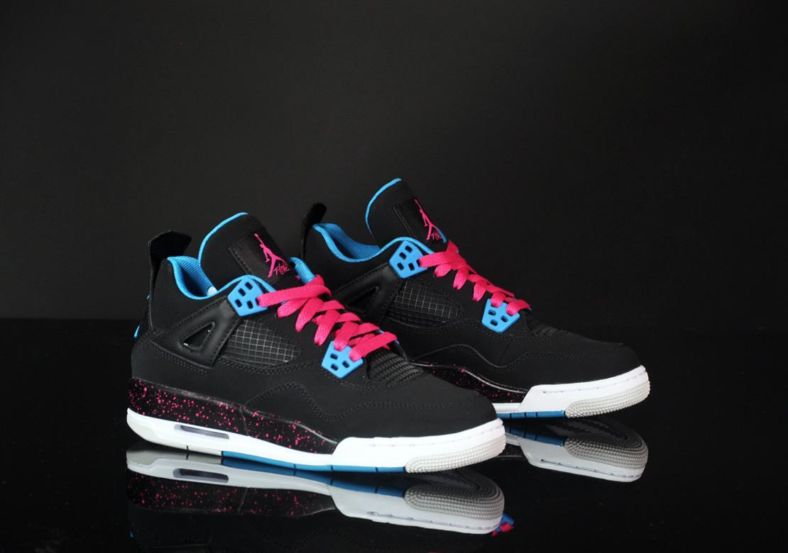 jordan 4 pink blue