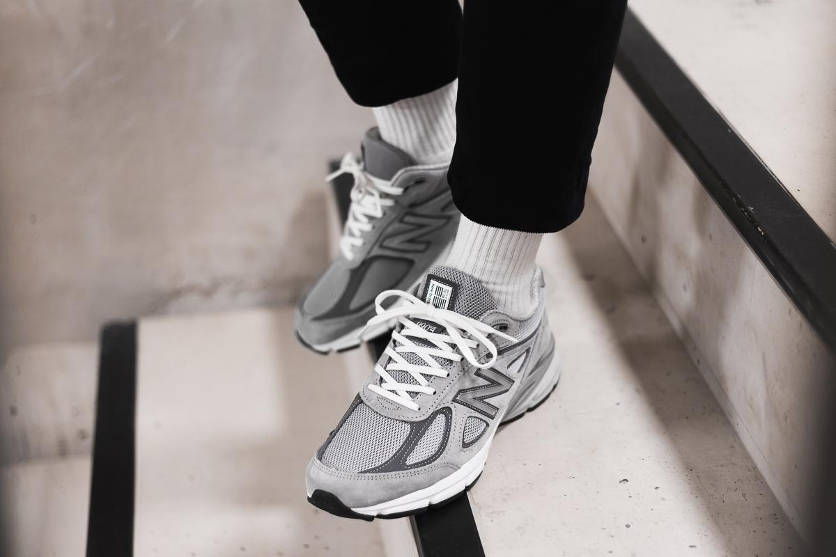HOT Balance 990v6 Grey New Balance 990 On Feet New Balance