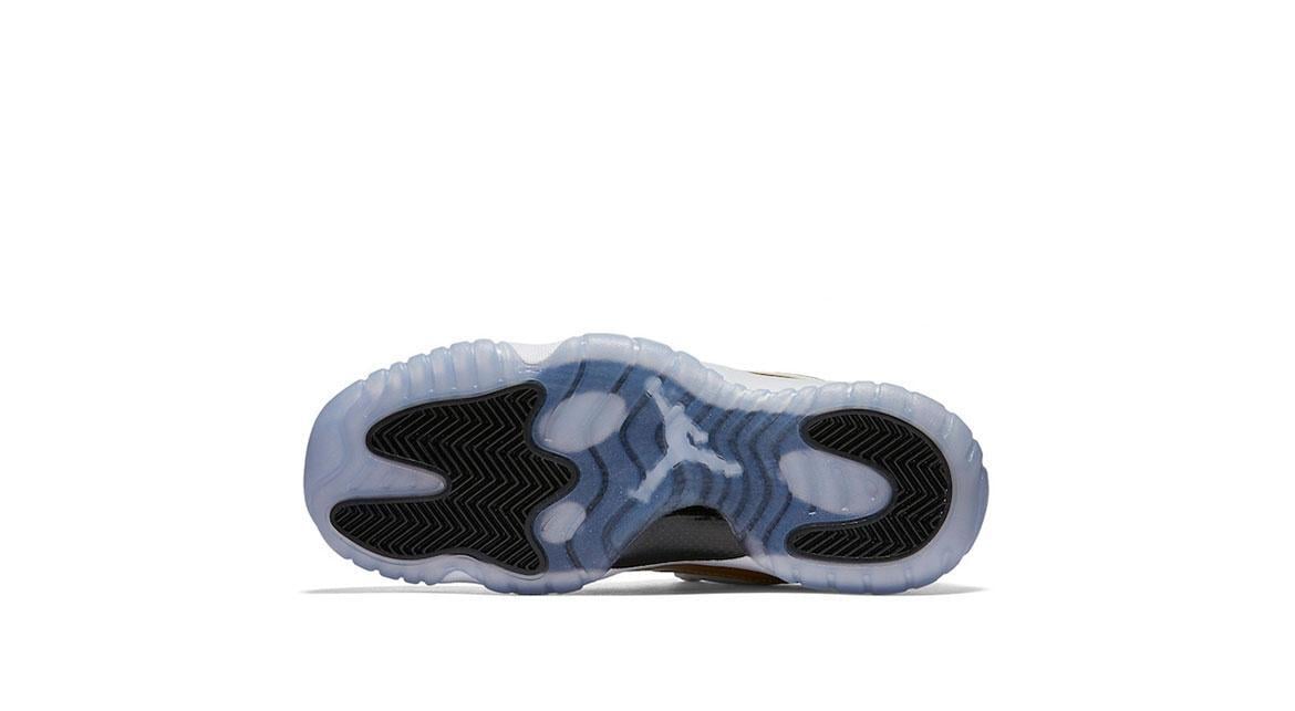 jordan 11 low gold and white