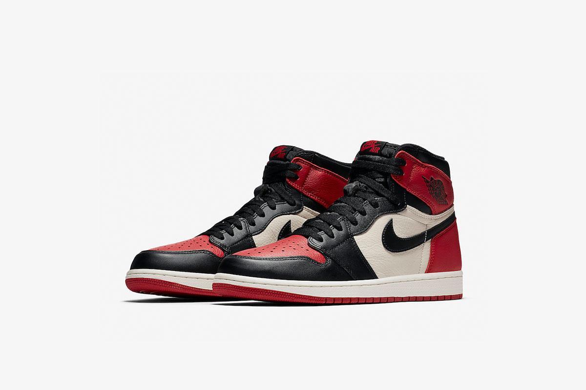 Size 8.5 - Nike Air Jordan 1 Retro OG High Bred Toe Black Red White‎ 555088-610 Air Jordan 1 Retro High OG Bred Toe | 555088-610 | Laced main image 4