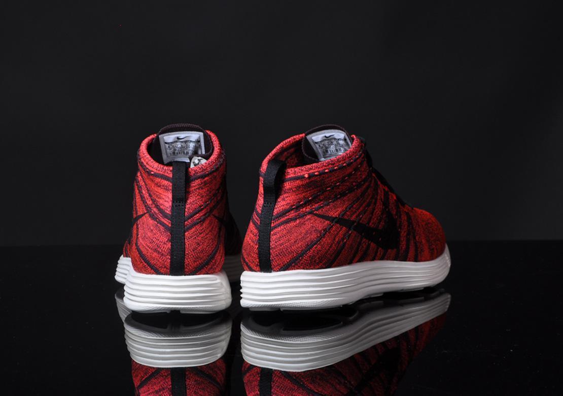 Nike Lunar Flyknit Chukka‎ Red Deep Burgundy Maroon 554969-606 Mens Size 10 NIKE LUNAR FLYKNIT CHUKKA DEEP BURGUNDY BLACK SHOES MENS US  main image 4