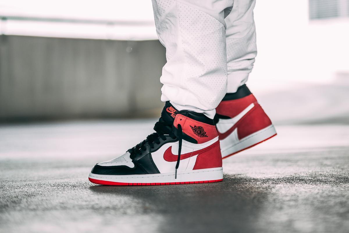 air jordan 1 retro high og track red mens