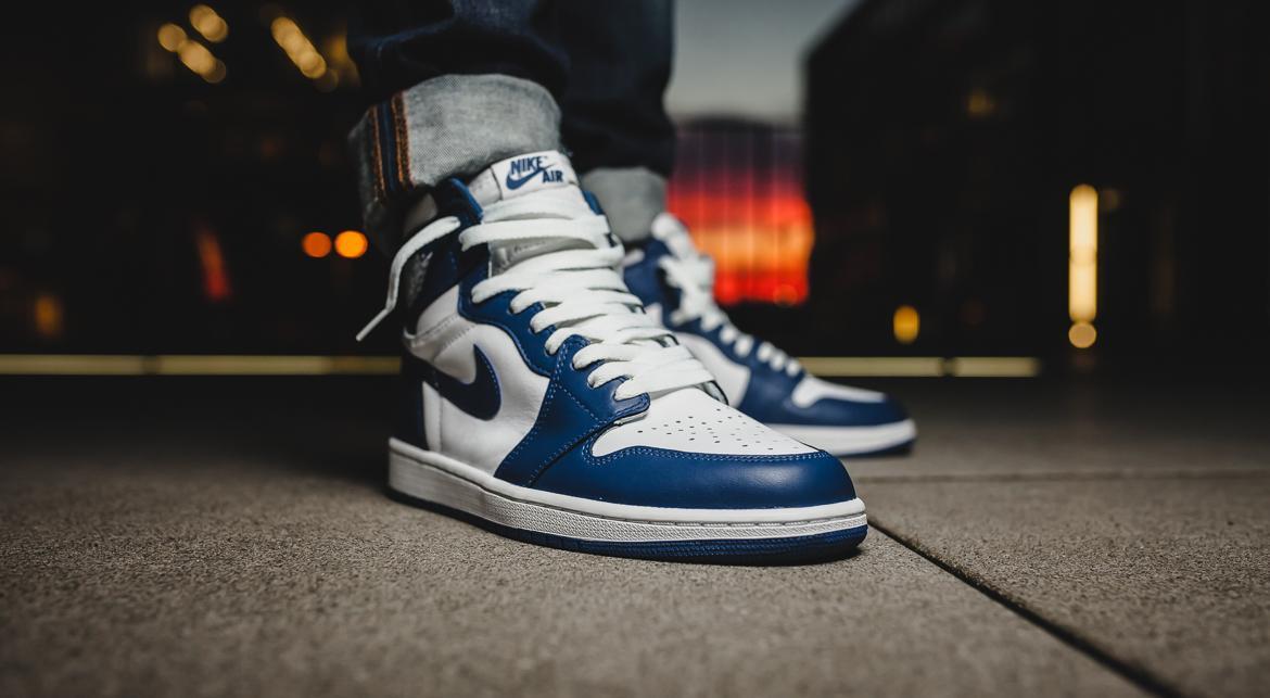 jordan 1 storm blue on feet