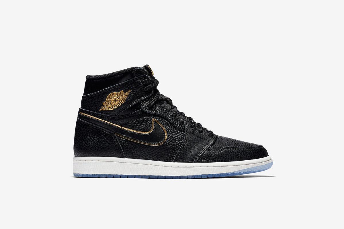 Nike Jordan 1 Retro High OG City of Flight 555088-031 Men\'s Size 9.5 Black Gold Jordan 1 Retro High OG  main image 2