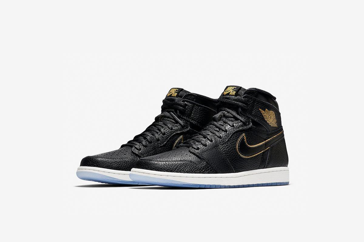 Nike Air Jordan 1 Retro High OG Mens Basketball Shoes Sz 8 Gold Black 555088-031 Jordan Air Jordan 1 Retro High OG  main image 3
