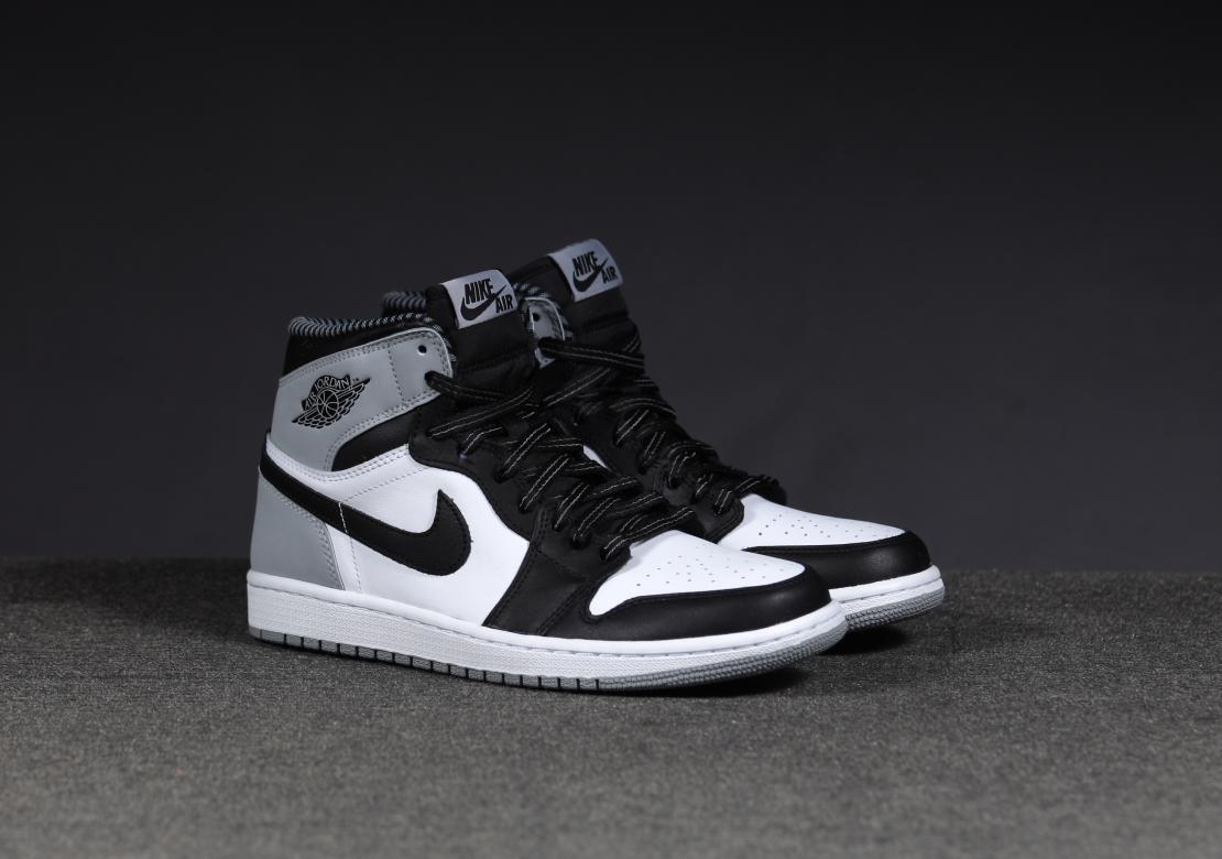 Air jordan 1 retro high cheap og white/black-wolf grey