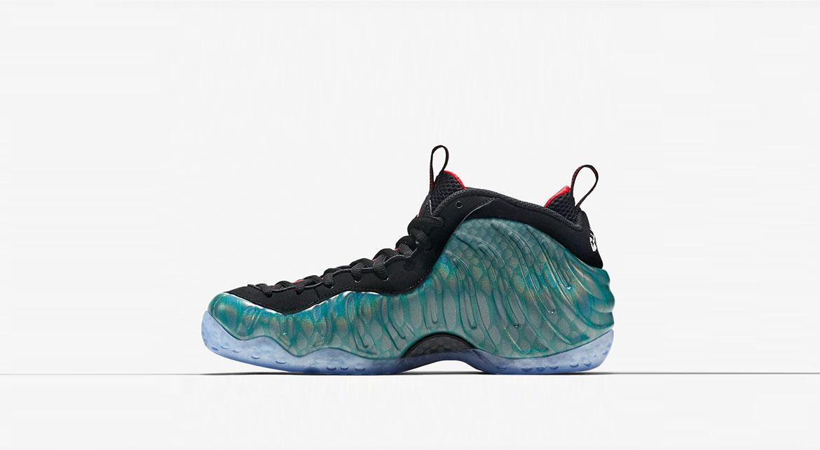 Nike Air Foamposite One Prm 'Dk Emerald/Black-challengeRed' - Image 3