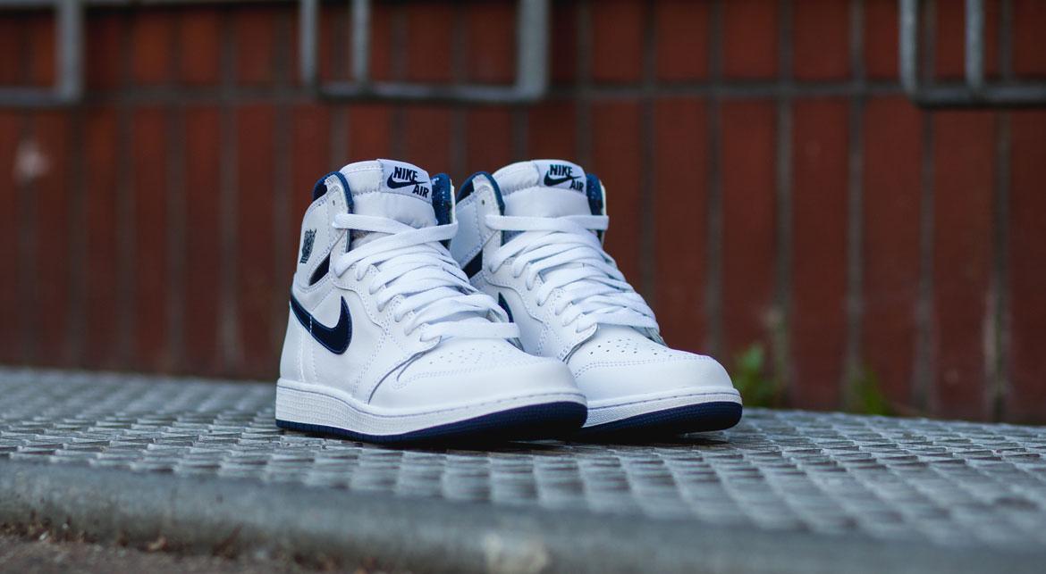 Foot Air Jordan High Metallic Navy Men's Shoes Air Jordan Retro