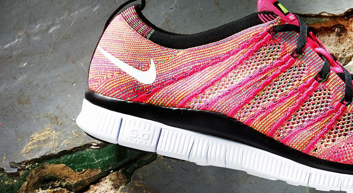 Nike Free Flyknit 'Pink Flash' - Image 4