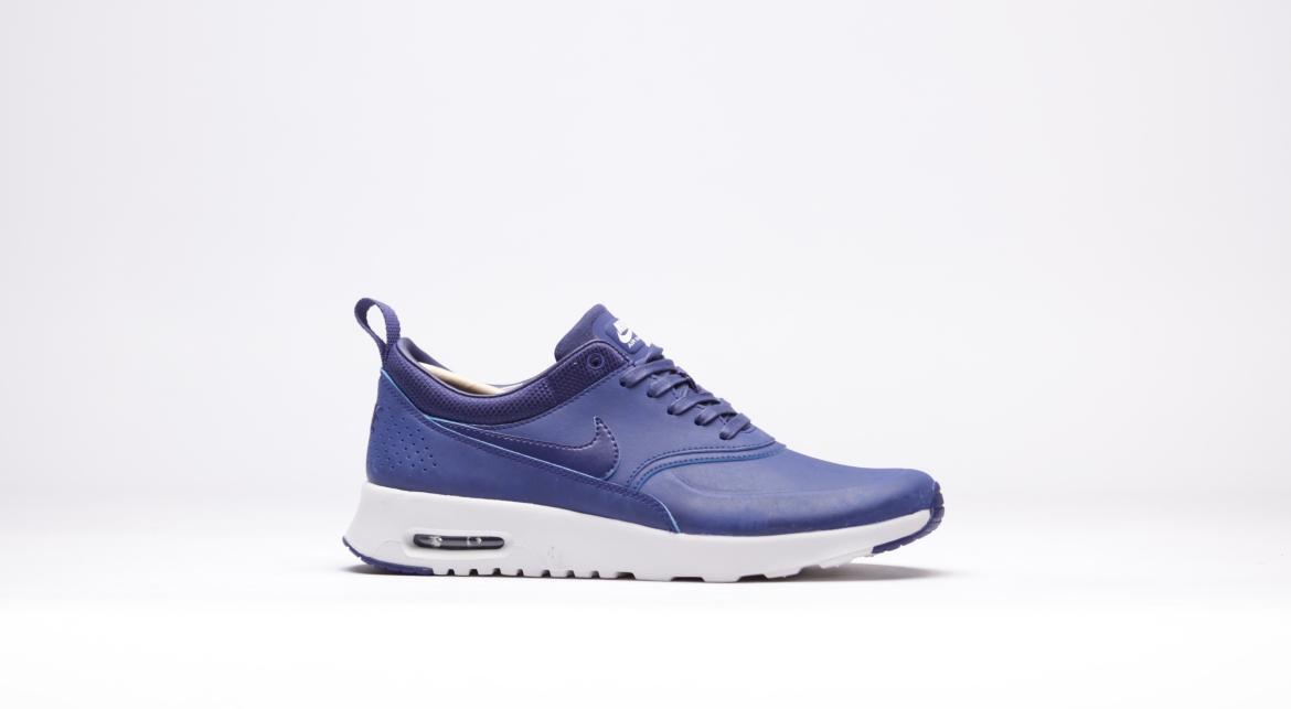 Shoes Nike Nike Thea Navy Blue Leather Nike Wmns Air Max Thea Prm