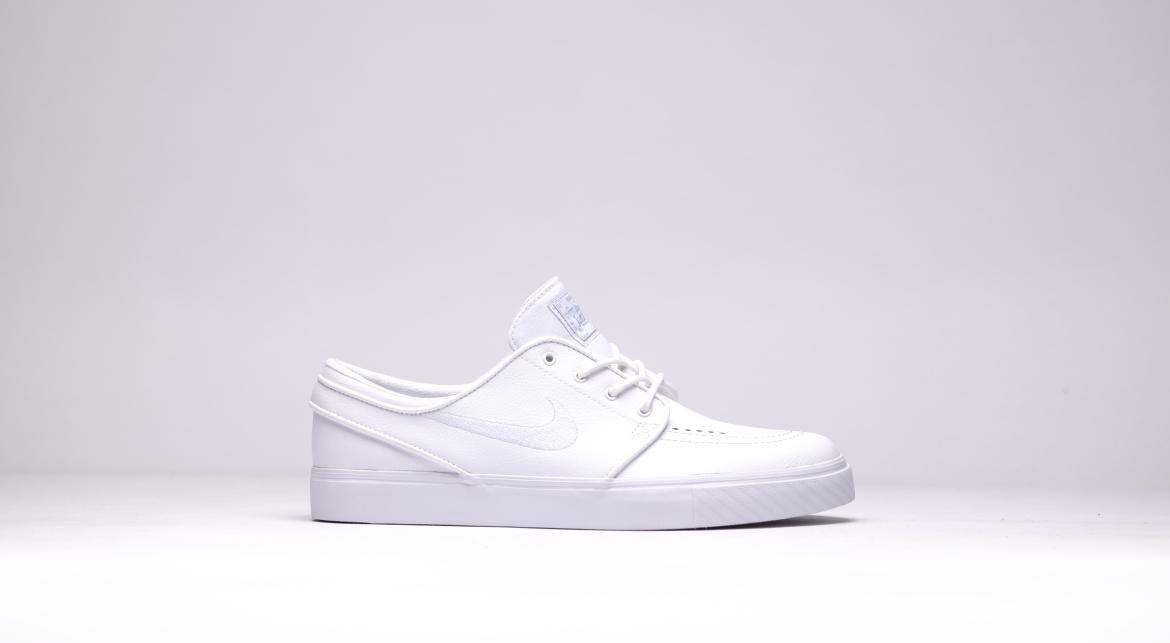 Zoom Stefan Janoski Leather "All White" | 616490-110 | AFEW STORE