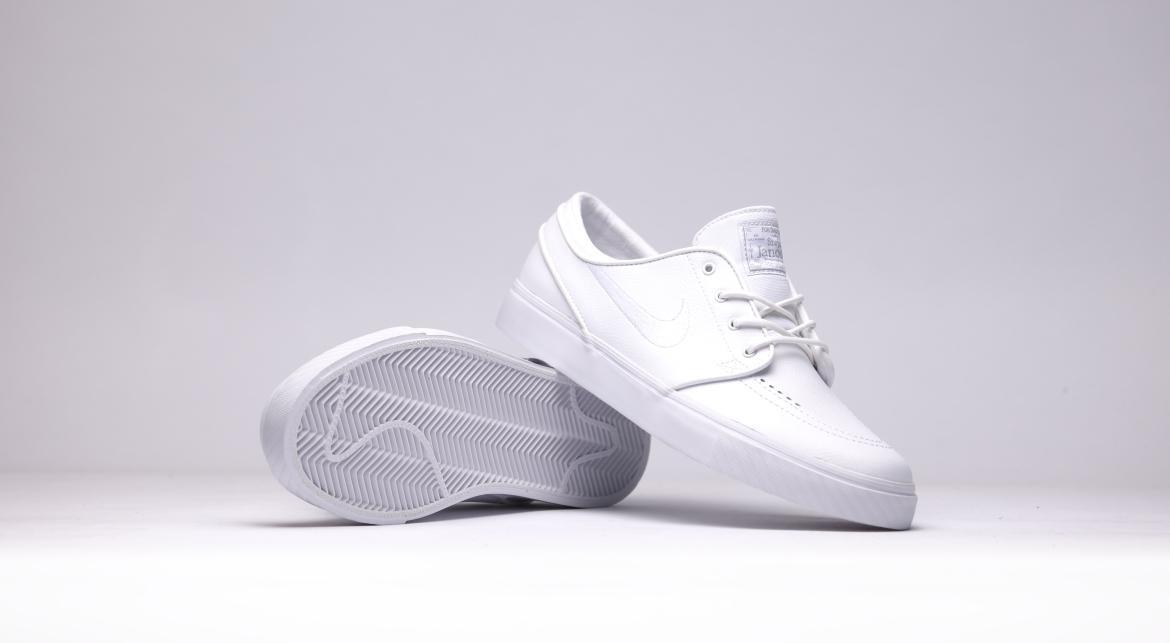 Nike Zoom Stefan Janoski Leather "All White"
