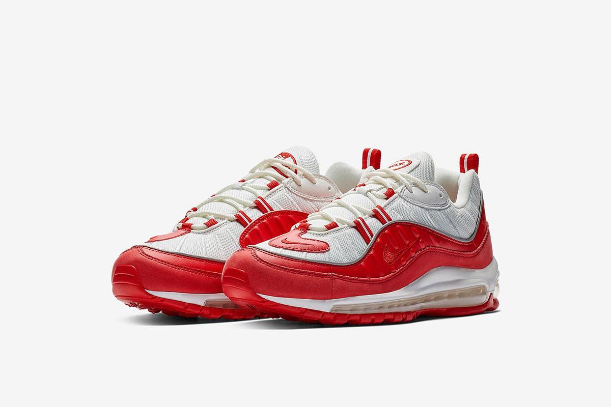 red white blue air max 98