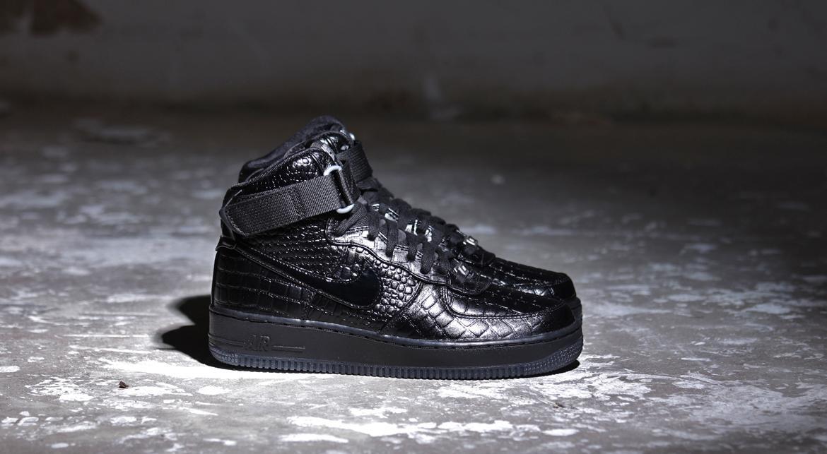 Nike Wmns Air Force 1 Hi PRM "Black Croc"